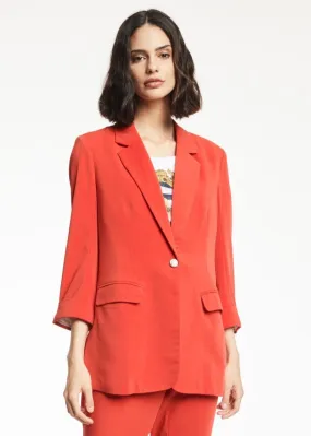 Blazer in tessuto fluido