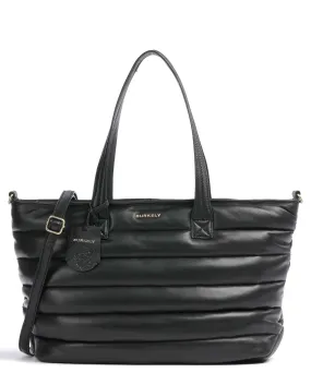  Burkely Drowsy Dani Borsa shopper 14″ pelle a grana fine nero  