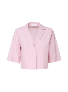 CAMICIA CROPPED IN COTONE