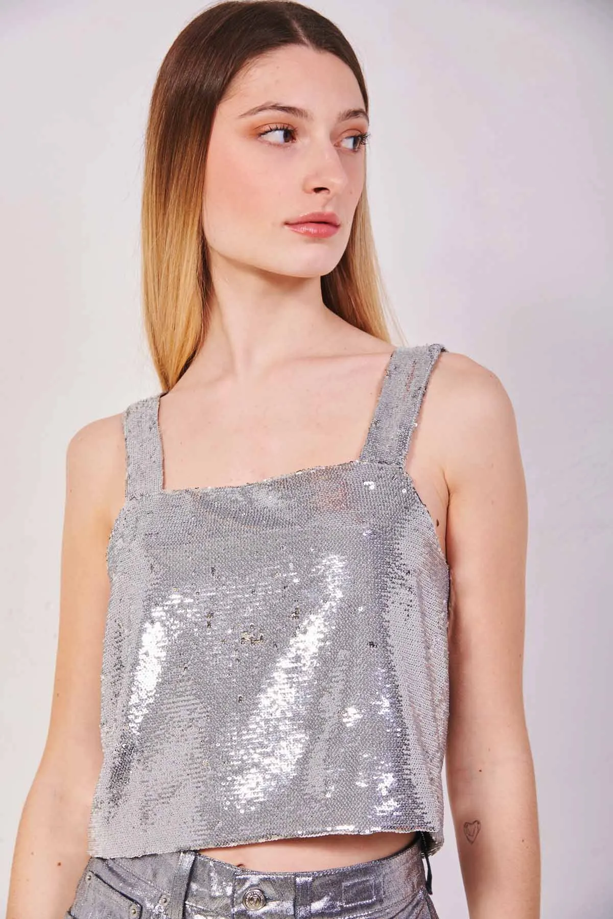 DEPARTAMENT FIVE top di paillettes