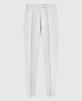 Enrico Mandelli Pantaloni in lana grigio chiaro 0FORTE4915