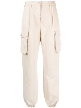 JEANS BEIGE IN COTONE