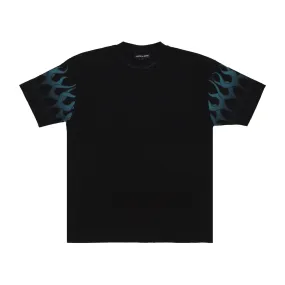 Maglietta Uomo Racing Flames Tee Black