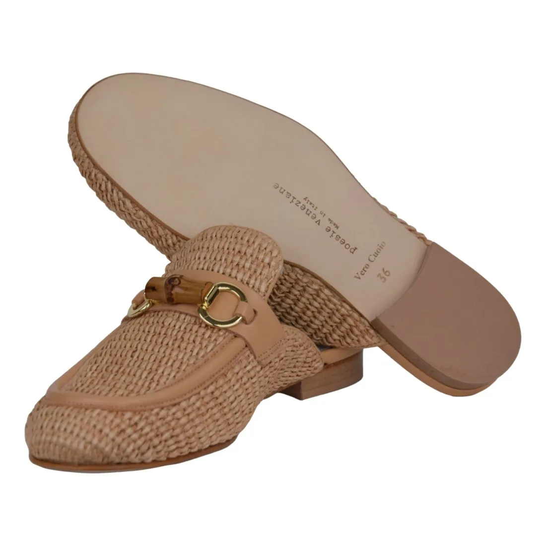 SABOT INTRECCIATO MORSETTO BAMBOO POESIE VENEZIANE JJA7N 141