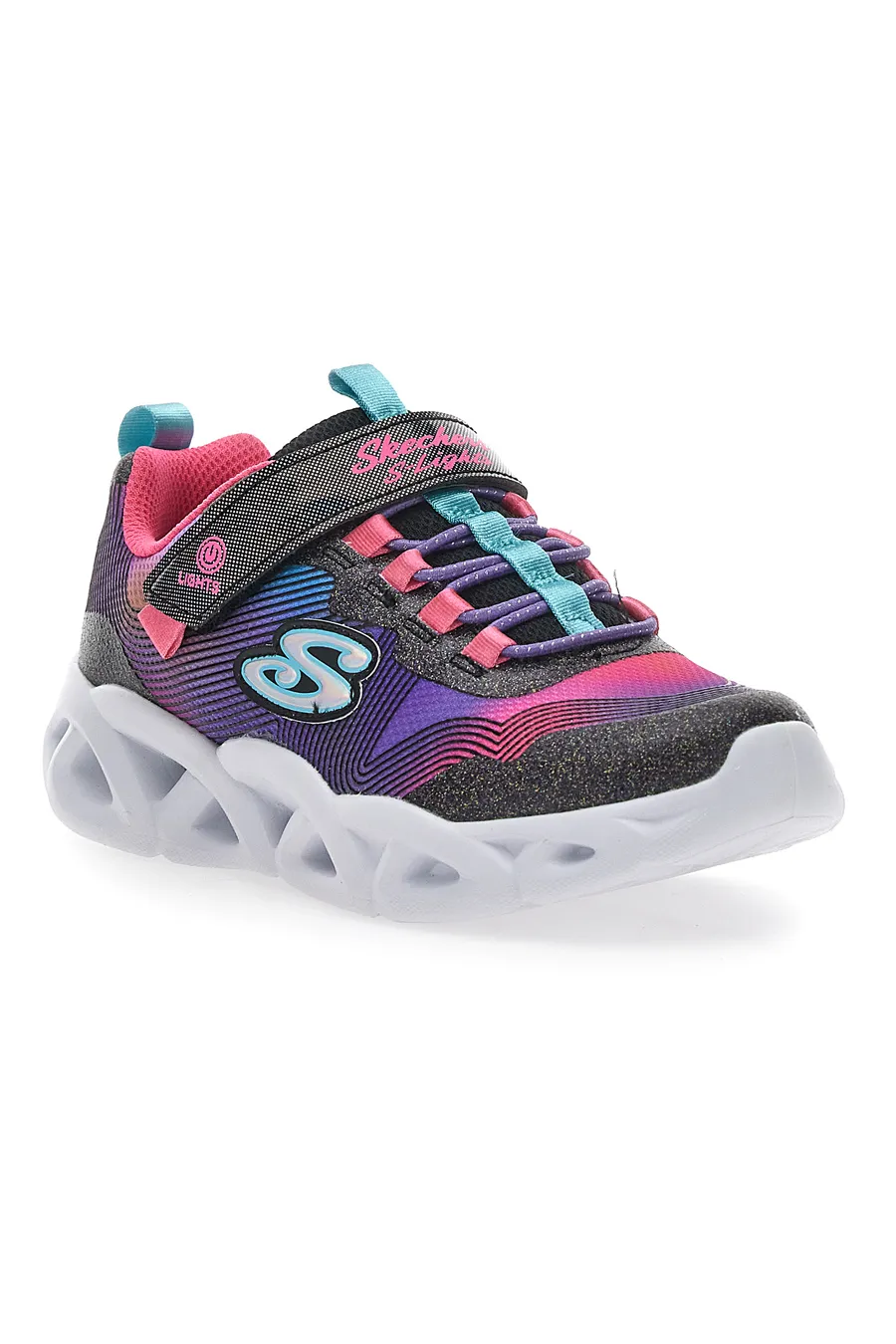 Sneakers con Luci Skechers Twist Bright 2.0 Nero-Fucsia