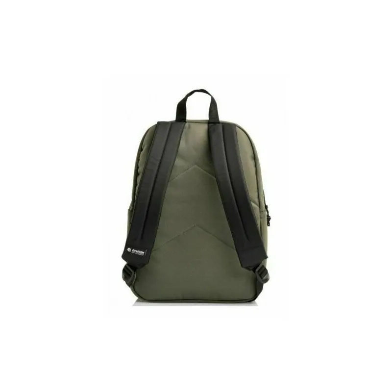ZAINO AMERICANO INVICTA CARLSON PLAIN STEEL GRAY VERDE BACKPACK 42X30CM 2 ZIP 1 TASCHA CON ZIP GARANZ.4 ANNI SEVEN ITALY